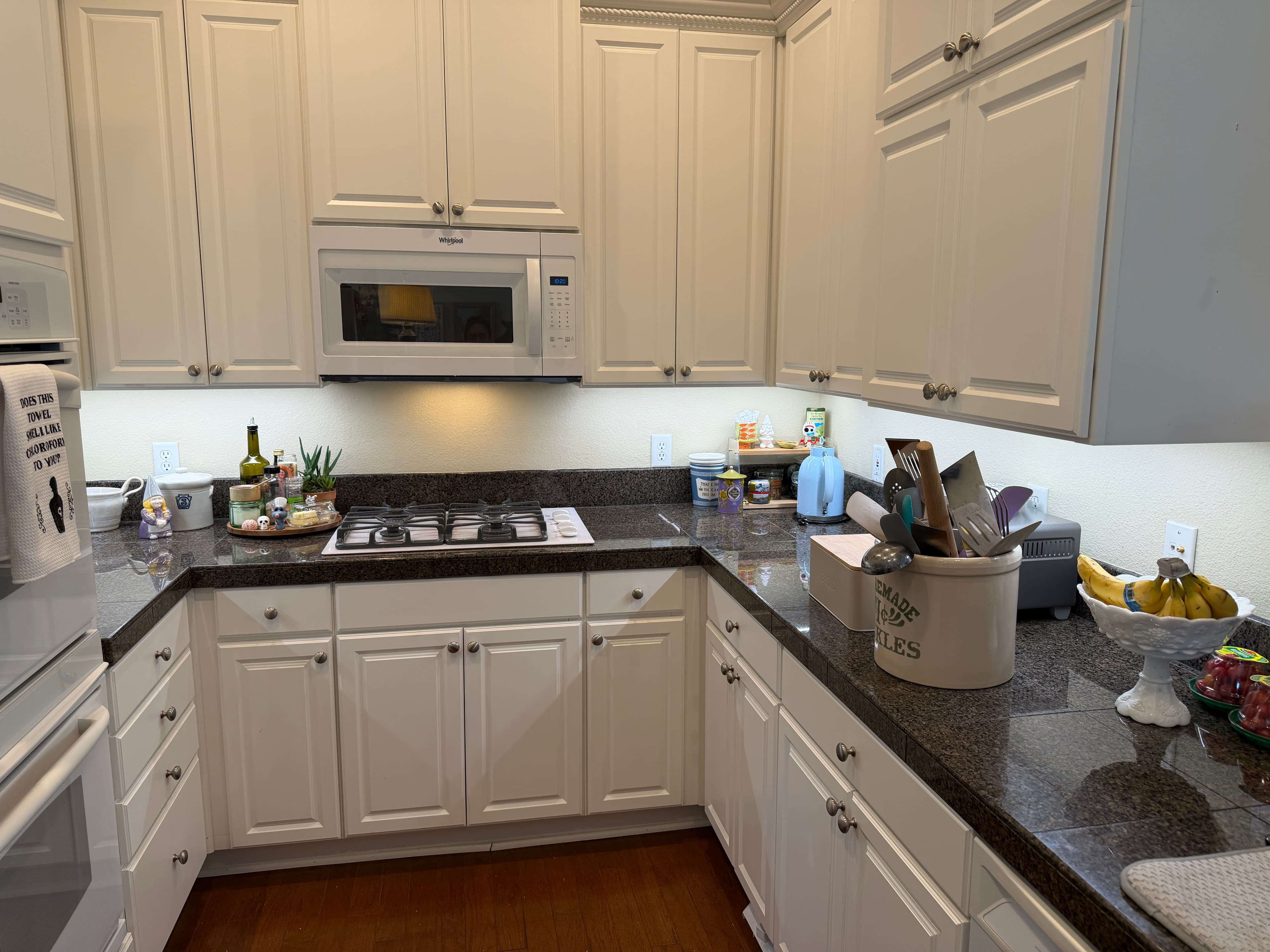 Finished under-cabinet LED lighting installation in a Reno kitchen